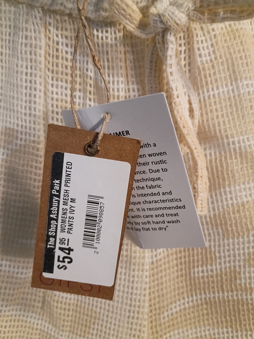 Surf Gypsy White Lightweight Linen-Style Pants